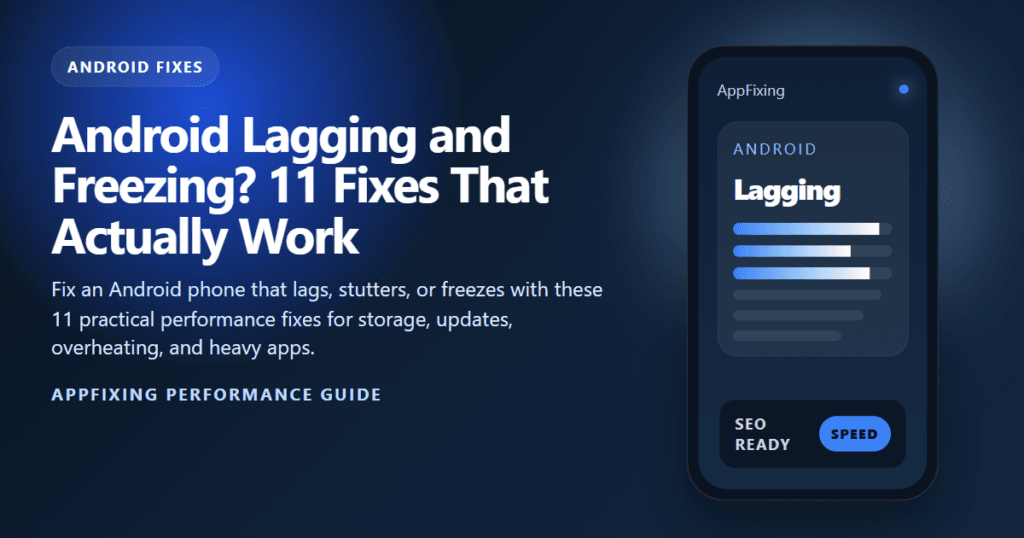 Android Lagging and Freezing? 11 Fixes That Actually Work Android Lagging and Freezing? 11 Fixes That Actually Work
