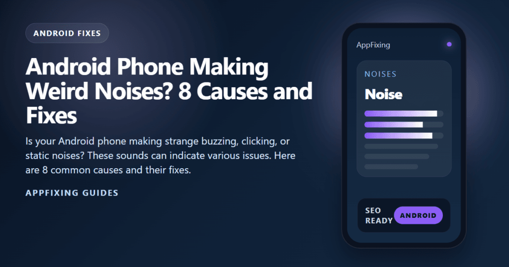 Android Phone Making Weird Noises? 8 Causes and Fixes