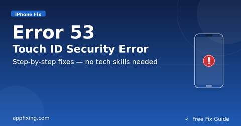 iPhone Error Code 2068