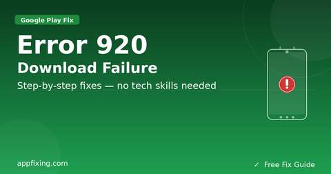 iPhone Error Code 920