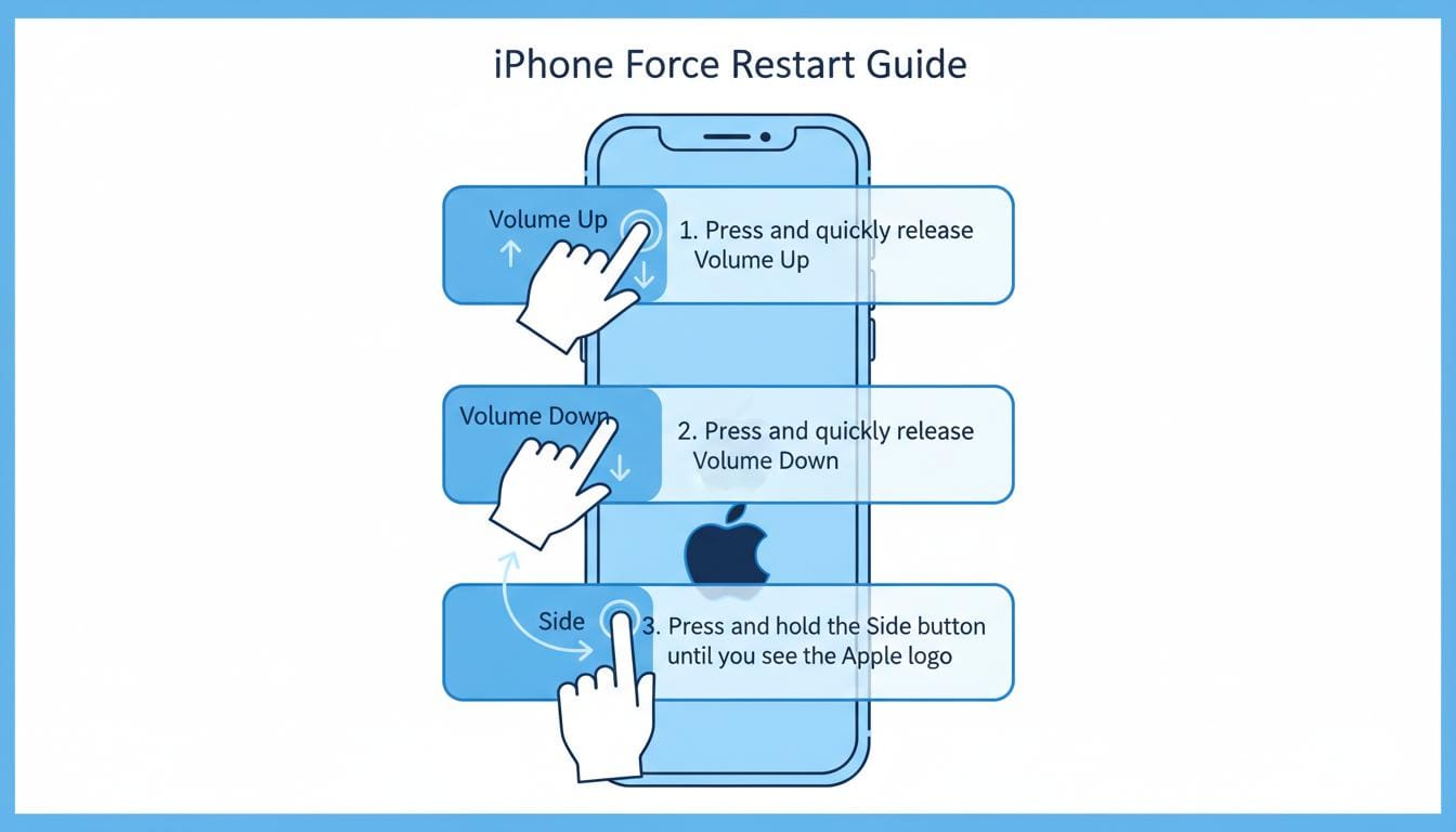 Force restart iPhone