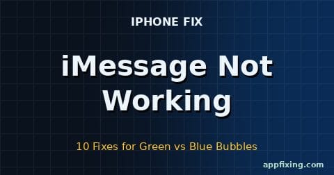iMessage not working — 10 fixes for green vs blue bubbles