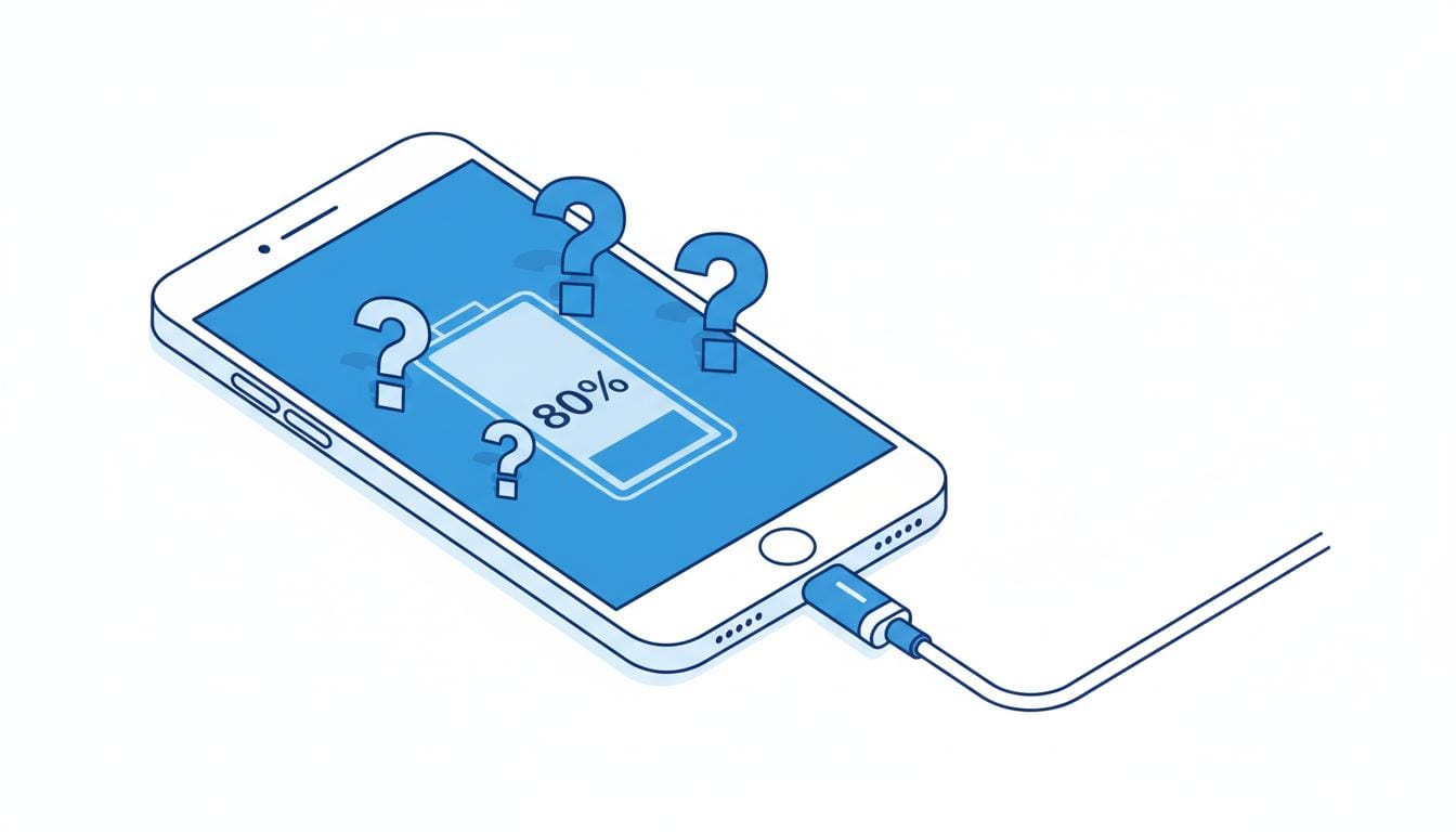 iPhone stops charging at 80%