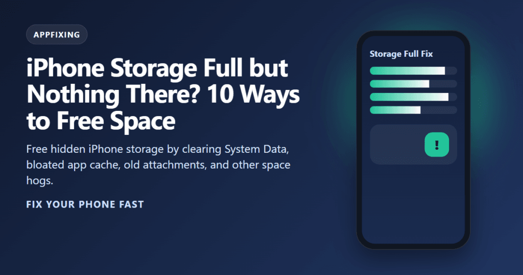 iPhone Storage Full but Nothing There? 10 Ways to Free Space iPhone Storage Full but Nothing There? 10 Ways to Free Space